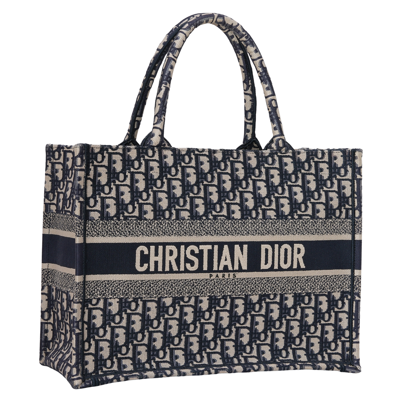 CHRISTIAN DIOR(USED)디올 오블리크 북토트 미듐